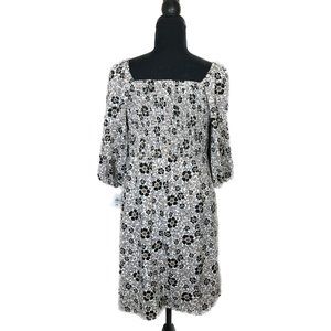 NWT Women's Bar III Puff Sleeve Mini Linen White Dress  Size : XS